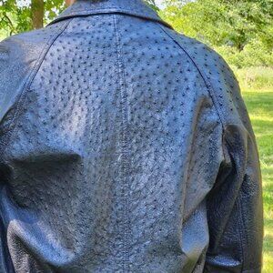 Bernini of Italy FULL Quill OSTRICH Bomber Style Jacket